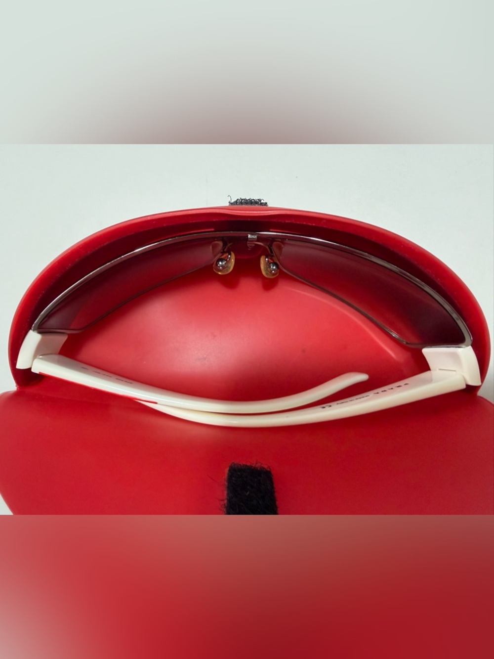 Authentic Vintage PRADA SPS Linea Rossa Wraparound White Shield Sunglasses - Picture 13 of 15